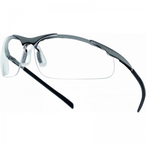 Bollé Contour Metal Clear Safety Glasses CONTMPSI