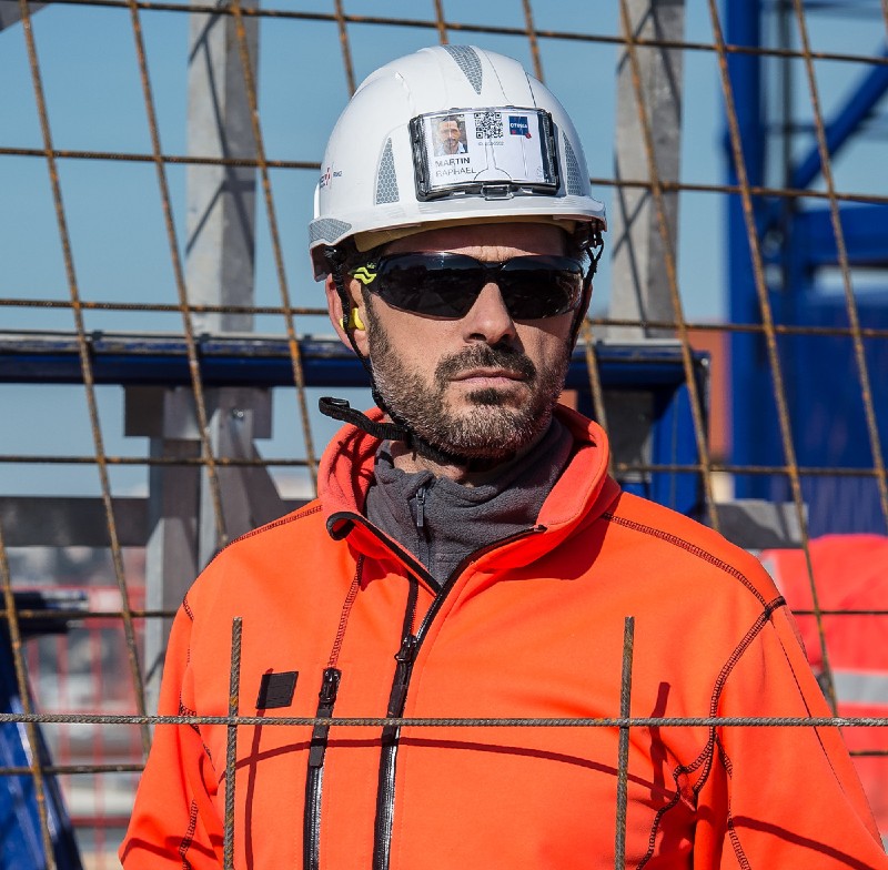 Bolle Silex Smoke Safety Glasses In Use In A Bright Environment