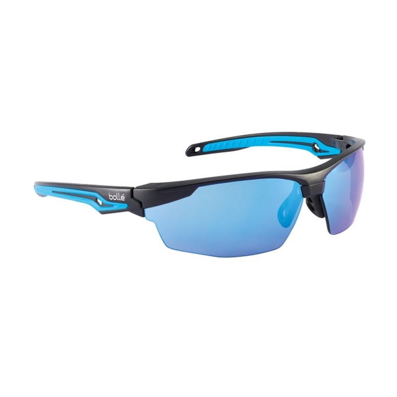 Bollé Tryon Flash Blue Safety Glasses TRYOFLASH SafetyGoggles.co.uk