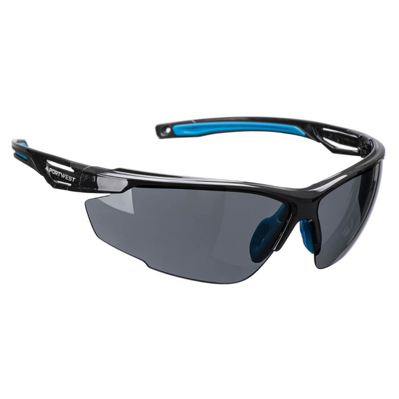 Portwest PS37 KN Smoke Glasses - SafetyGoggles.co.uk
