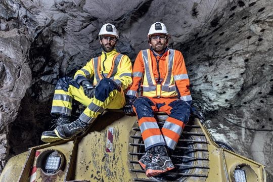 Workmen Wearing the Clear Lens Suxxeed Sports Safety Glasses