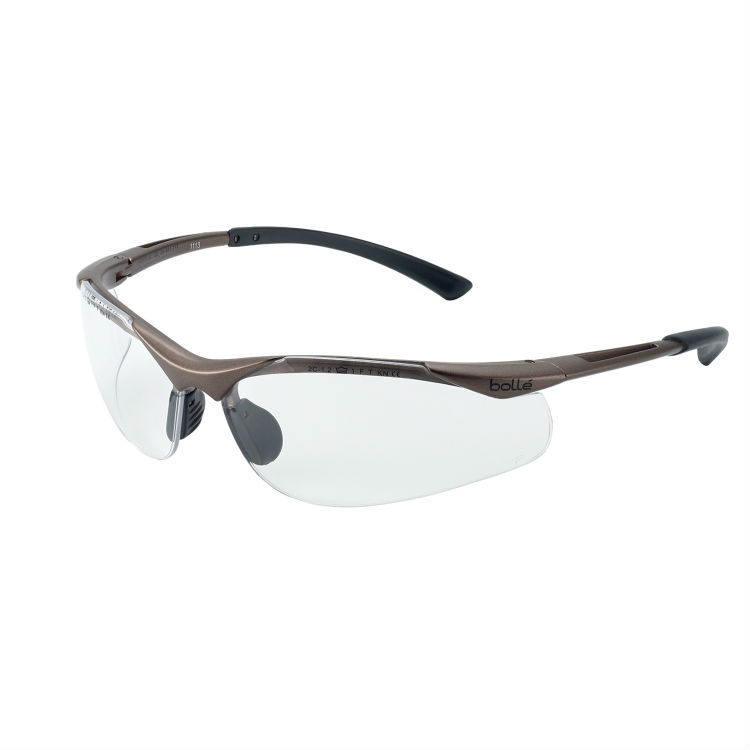 Bollé Contour Clear Safety Glasses CONTPSI - SafetyGoggles.co.uk