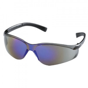MCR Safety Parmalee Fire Blue Mirror Lens Safety Glasses 83005-20