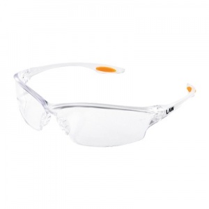 MCR Law 2 Clear Lens Scratch-Resistant and Anti-Mist Safety Glasses