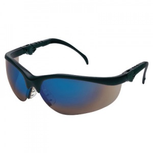 MCR Safety Klondike Plus Blue Mirror Lens Safety Glasses CEENKD318B