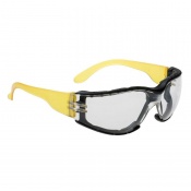 Portwest Clear Wraparound Plus Safety Glasses PS32CLR