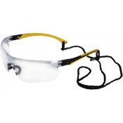 UCi Tiran Clear Safety Glasses with Yellow Arms S8012