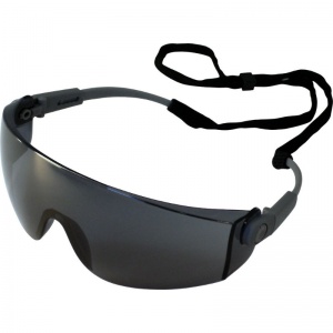 UCi Solomon Smoke Lens Adjustable Safety Glasses with Neck Cord I707