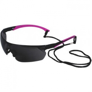 UCi Tiran Smoke Lens Safety Glasses with Pink Arms S8012