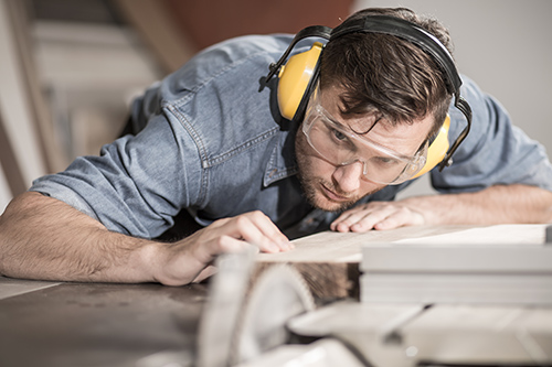 Safety goggles marking guide