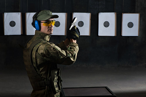 Wearing Safety Glasses on the Shooting Range